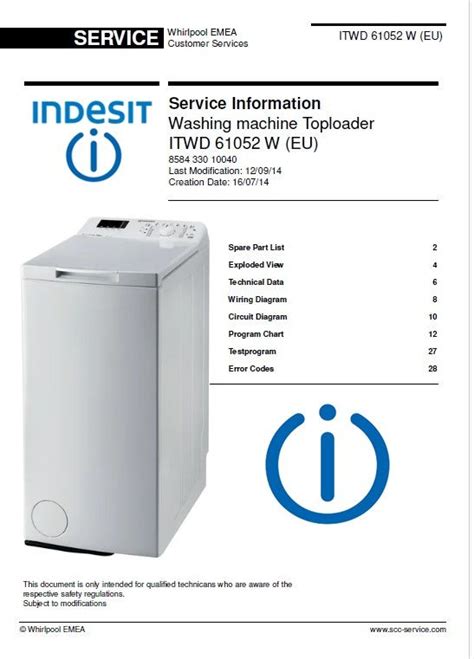 User manual Indesit ITWD 61052 W (EU) (English 